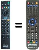Replacement remote control Sony KDL-26 U3000 E