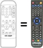 Replacement remote control KR-1000 P