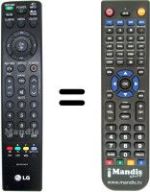 Replacement remote control Goldstar 42 LH 7000