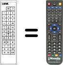 Replacement remote control FB 70