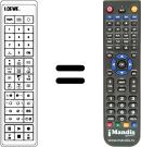 Replacement remote control FB 72