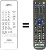 Replacement remote control MEMORY TELETEXT