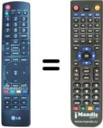 Replacement remote control LG 42 LD 428