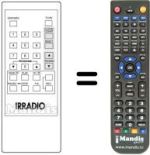 Replacement remote control MV 213
