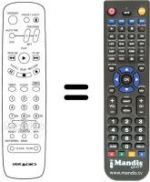 Replacement remote control MV 214