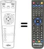Replacement remote control Fujitsu P42 VCA10