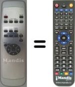 Replacement remote control Fujitsu P50 XHA10