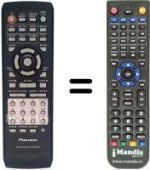 Replacement remote control Pioneer DV 535
