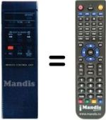 Replacement remote control JVC HR-D210