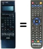 Replacement remote control RC-TF80P