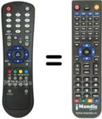 Replacement remote control RC 1055
