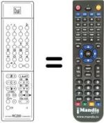 Replacement remote control DOMLAND DTV 6332 M