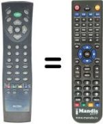 Replacement remote control Daewoo LCD 20 ORTV