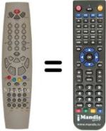 Replacement remote control Techwood TKD 55MS