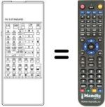Replacement remote control RC 5 STANDARD