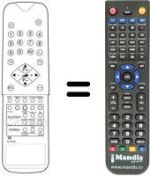 Replacement remote control United UTV 8021 X