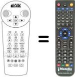 Replacement remote control DS 175A / 02G