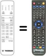 Replacement remote control Continental Edison 55 ML 15 P