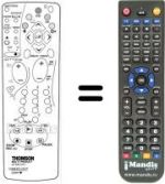 Replacement remote control RCT 446