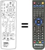 Replacement remote control Teleavia 32 WT 45 ES
