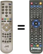 Replacement remote control JVC PD 42D30 S