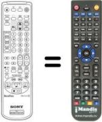 Replacement remote control Sony KV-21 V6B