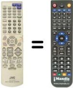 Replacement remote control JVC THA75R