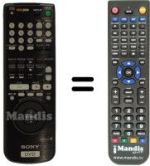 Replacement remote control RMT-D102 P