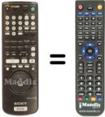 Replacement remote control RMT-D120 P