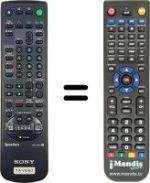 Replacement remote control Sony KV-14 V5U