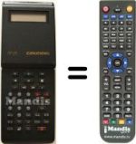 Replacement remote control Grundig GV-201 VPT