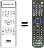 Replacement remote control T 2000