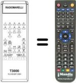 Replacement remote control T 3000
