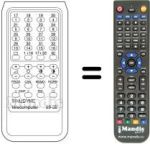 Replacement remote control Sinudyne EOS 16234