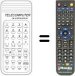 Replacement remote control TELECOMPUTER ON SCREEN DISPLAY