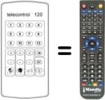 Replacement remote control TELECONTROL 120