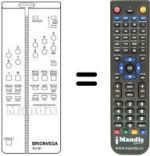 Replacement remote control 660.01.0251