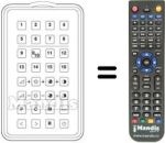 Replacement remote control TRS 99CH / 16PR