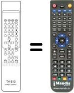 Replacement remote control TV 502
