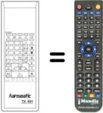 Replacement remote control TV 501