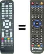 Replacement remote control Hifivox 32 E 92 NH 22 W