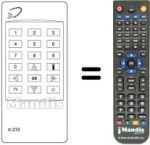 Replacement remote control UFD 88