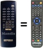 Replacement remote control UFD 90 (3 SCART)