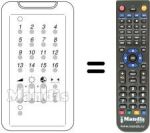 Replacement remote control UNIVERSUM 9251102