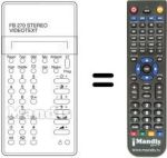 Replacement remote control UNIVERSUM 9589672