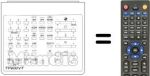 Replacement remote control TP 600 VT