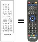Replacement remote control UNIVERSUM 9600016