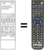 Replacement remote control VCR 185