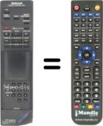 Replacement remote control VEQ 0946