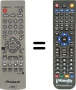 Replacement remote control Pioneer DV 400V S